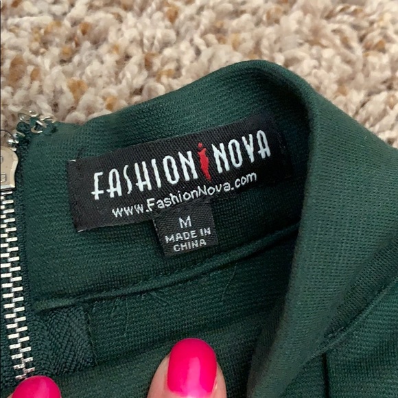 Fashion Nova, green dress - Picture 6 of 8